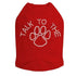 Talk To The Paw Rhinestone Dog Tank