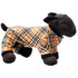 Tan Plaid Dog Pajamas