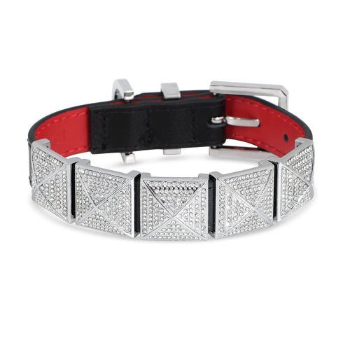 The Chrome Crystalline Confession Dog Collar