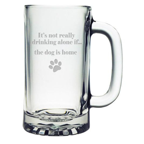 The Dog Is Home Beer Mugs, Set Of 4
