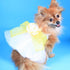 The Madeleine Dog Dress With Yellow Sash