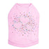 Three Hearts With Multicolored Studs Rhinestone Dog Tank