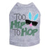 Too Hip To Hop Rhinestone Dog Tank