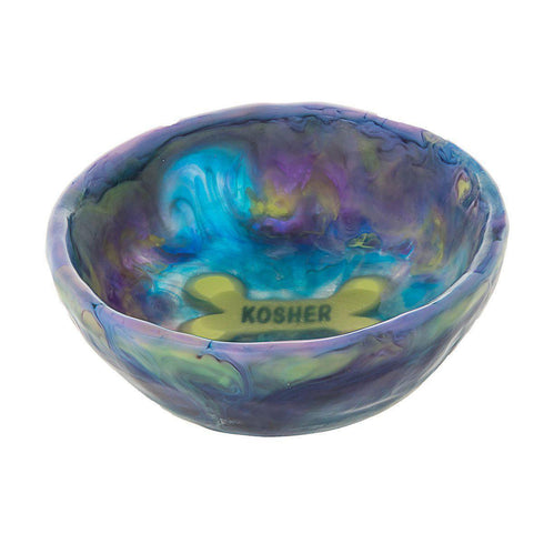 Translucent Dog Bowl Blueberry/Lavender/Lime