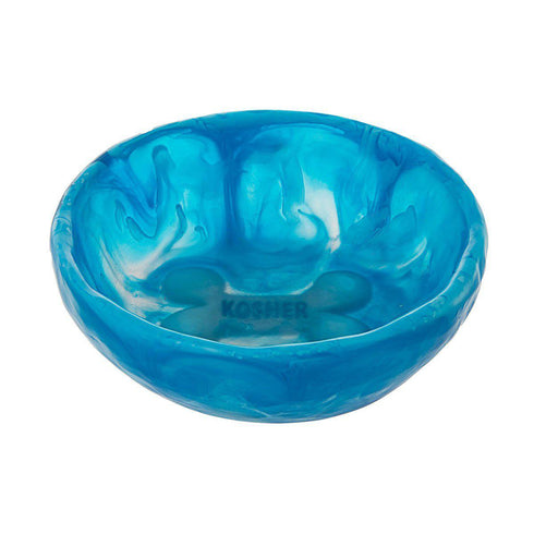 Translucent Dog Bowl Ocean/Aqua