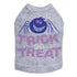Trick Or Treat Glitter Spider Rhinestone Dog Tank