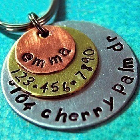 Triple Layer Dog ID Tag