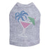 Tropical Cocktail Rhinestone Dog Tank