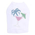 Tropical Cocktail Rhinestone Dog Tank