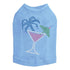 Tropical Cocktail Rhinestone Dog Tank