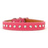 Tuscan Leather Crystallized Dog Collar Pink