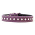 Tuscan Leather Crystallized Dog Collar Purple