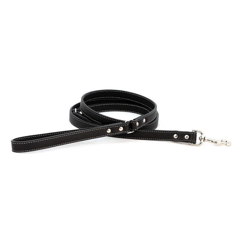 Tuscan Leather Dog Leash Black