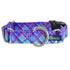 Twilight Glow Blue Plaid EarthStyle Dog Collar