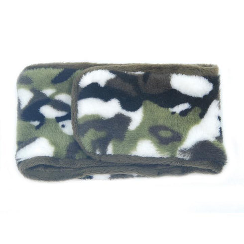 Ultra Plush Camouflage Moss Dog Belly Band Large