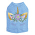 Unicorn With Flowers Rhinestone Dog Tank