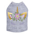 Unicorn With Flowers Rhinestone Dog Tank