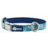 Velvet Essential Dog Collar Blue Plaid