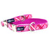 Velvet Essential Dog Collar Very Pink Plaid