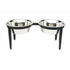 Vision Indoor/Outdoor Double Dog Diner Black