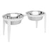 Vision Indoor/Outdoor Double Dog Diner White