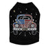 Volkswagen Red, White And Blue Rhinestone Dog Tank