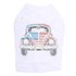 Volkswagen Red, White And Blue Rhinestone Dog Tank