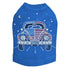 Volkswagen Red, White And Blue Rhinestone Dog Tank
