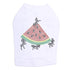 Watermelon Ants Rhinestud Dog Tank