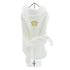 White Gold Crown Cotton Dog Bathrobe