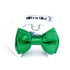 White Shirt Collar With Kelly Green Dog Bow Tie