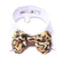 White Shirt Collar With Leopard Dog Bow Tie