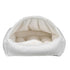 Winter White Dream Fur Canopy Dog Bed