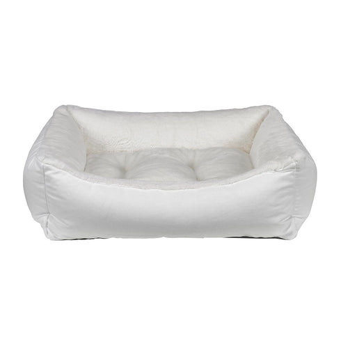 Winter White Dream Fur Scoop Dog Bed