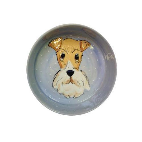 Wire Fox Terrier Dog Bowl