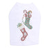 Xmas Stocking Rhinestone Dog Tank