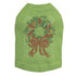 Xmas Wreath Rhinestone Dog Tank