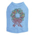 Xmas Wreath Rhinestone Dog Tank