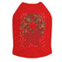 Xmas Wreath Rhinestone Dog Tank