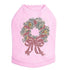 Xmas Wreath Rhinestone Dog Tank