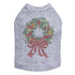 Xmas Wreath Rhinestone Dog Tank