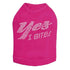 Yes I Bite Rhinestone Dog Tank