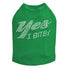 Yes I Bite Rhinestone Dog Tank