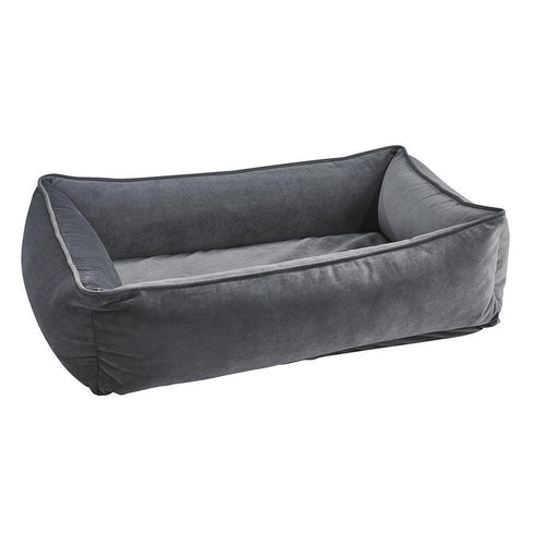 Ash Microvelvet Urban Lounger Dog Bed