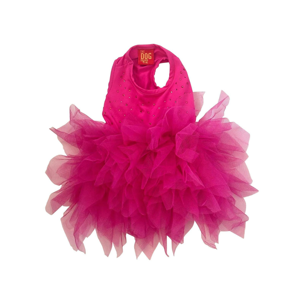 The Dog Squad Miami Sparkle Tutu Dress - Hot Pink Hot Pink / Medium The Dog Squad Miami Sparkle Tutu Dress - Hot Pink Hot Pink / Medium