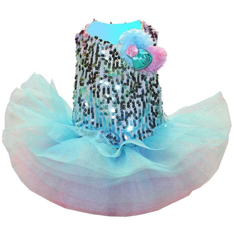 white christmas dresses Long Sleeve Tutu Bodysuit, Cotton Candy Candy Cane – SpearmintLOVE main image 0
