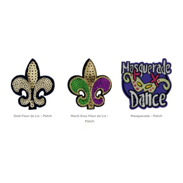 Mardi Gras Fleur de Lis - Patch