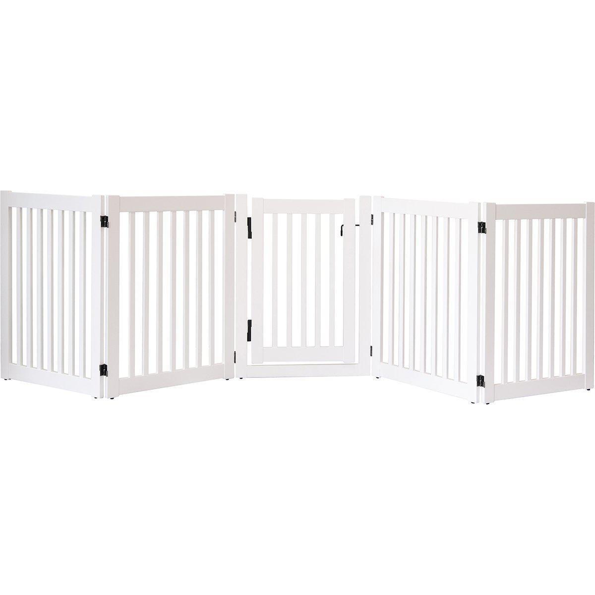 Highlander Series Solid Wood Walk Through Dog Gate White – Bitch New York