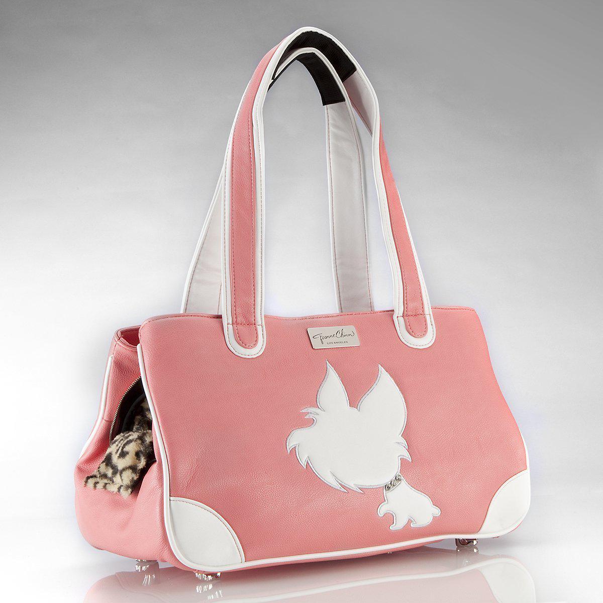 Pet Carrier Sling Bag - Breathable Dog Cat Purse For Small Pets Up To 4kg, Shoulder Strap (Pink)