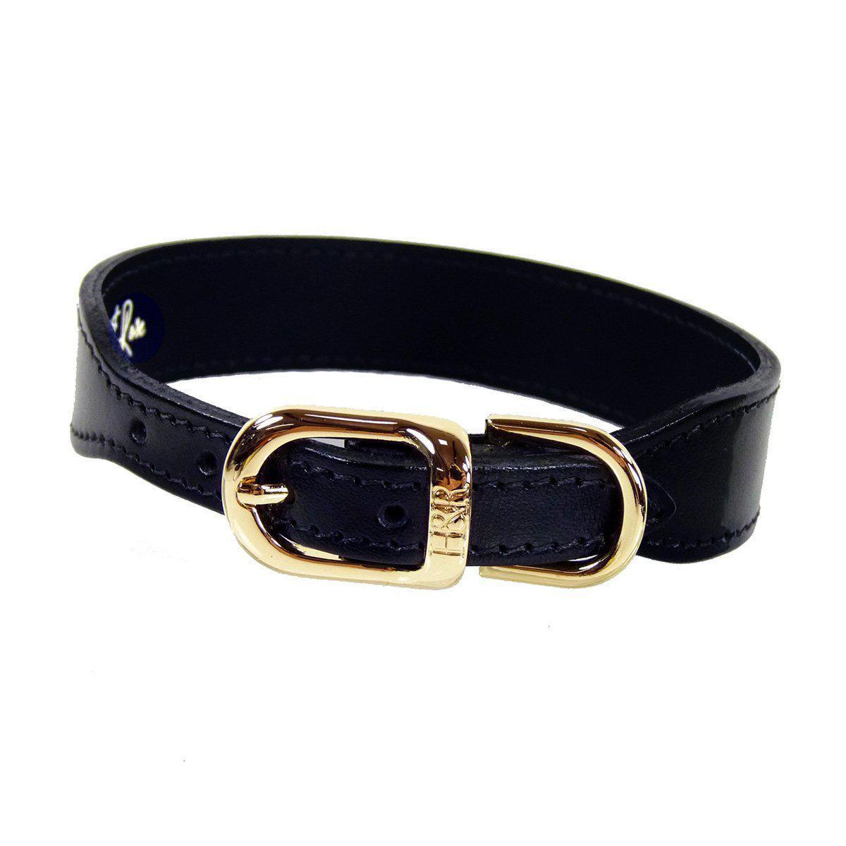 Italian Leather Dog Collar Black/Gold – Bitch New York